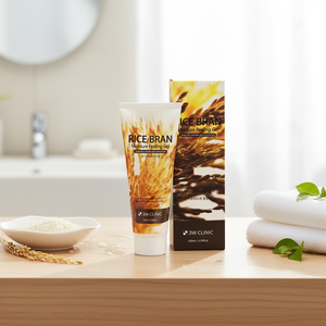 Cosmético Coreano 3W Clinic, Gel Exfoliante de Humectación con Salvado de Arroz, Limpiador Facial, Blanqueador, Refrescante, Cuidado de Poros y Sebo, Para Piel Sensible - Product Image 3