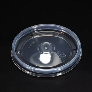ฝาปิดแก้วพลาสติกใสแบบใช้แล้วทิ้งสำหรับขายส่ง เกรดอาหาร ฝาปิดแก้วเครื่องดื่มทรงกลมแบบใส ฝาปิดแบบแบนทำจากพลาสติก PP - Product Image 3