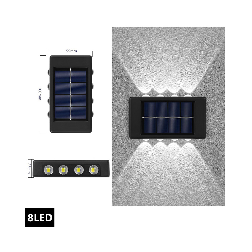 8 LED de luz blanca