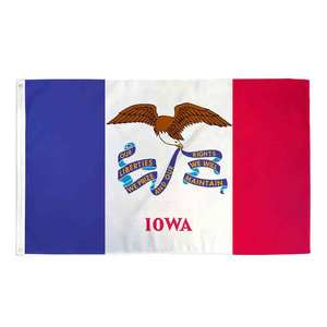 Dédié 25-Year-Old Iowa Flag Riche <span class=keywords><strong>Expérience</strong></span> Haute Réputation Durable Polyester Numérique Imprimé Drapeaux Personnalisés Validé - Product Image 1