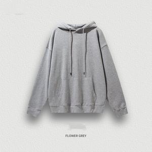 เสื้อฮู้ดดี้ผู้ชายทรงกลมสีพื้น ผ้าวูลหนา 380 กรัม สไตล์เรโทร แบรนด์แฟชั่นแนวสตรีท สำหรับฤดูใบไม้ร่วง - Product Image 6