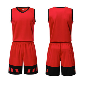Uniformes de basket-ball pour jeunes personnalisés cool Design couleur uniforme de maillot de basket-ball rouge - Product Image 6