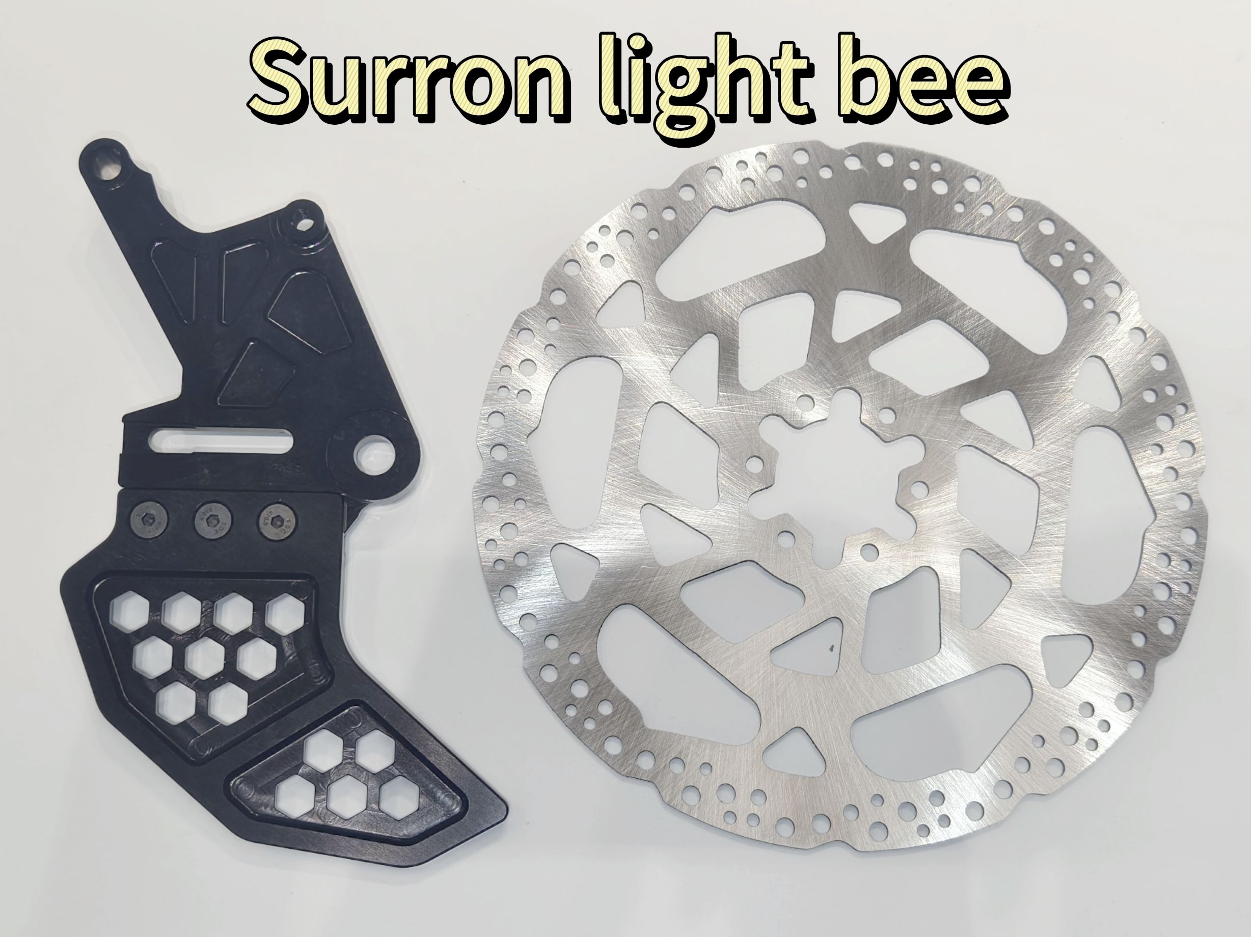 LIGHT BEE support arrière noir et Rotor 240mm 1sets