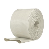 Tuyau d'irrigation en PVC plat anti-UV, durable et respectueux de l'environnement, avec options de couleur personnalisée et de longueur de 50m/100m