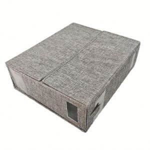 Foldable <b>Bedding</b> Sheet Storage <b>Box</b> with Window Closet Bed Sheet Organizer Set Containers for Blankets Quilt Pillow Cubes - Product Image 4