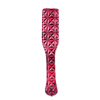 Pagaie double face en PU Passionnée avec sangle de poignet réglable pour jeux de rôle Queen - Accessoire de stimulation BDSM pour adultes