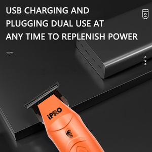 เครื่องตัดผมไฟฟ้า 7500 รอบต่อนาที มอ<span class=keywords><strong>เต</strong></span>อร์ความเร็วสูง ใบมีดคม 5CR18 440C ชาร์จผ่าน USB พร้อมฐาน<span class=keywords><strong>ต</strong></span>ั้ง สำหรับช่าง<span class=keywords><strong>ต</strong></span>ัดผมมืออาชีพ - Product Image 5