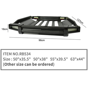 แร็คหลังคาสำหรับ Ford Ranger แร็คอลูมิเนียมสีดำอเนกประสงค์ขนาด<span class=keywords><strong>4x4</strong></span> - Product Image 3