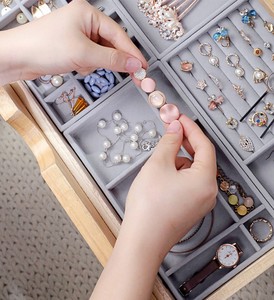 Bán Hot In Bọt Đầy Vòng Đeo Tay Hộp Đồ Trang Sức Vòng Cổ Vòng Đeo Tay Bông Tai Hiển Thị Hộp - Product Image 5