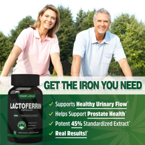 Ausreson Lactoferrina Cápsulas 95% OEM Suplementos Precio al por mayor Grado alimenticio OEM Proteína Lactoferrina Cápsula - Product Image 3