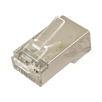Connecteur RJ45 blindé Cat6 OEM ODM 8P8C plaqué or STP, prise Ethernet, emballage personnalisé disponible