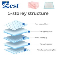 Tapis d'entraînement jetables en coton écologique personnalisables, super absorbants, imperméables IP67, anti-fuites pour chiens et chats, faciles à nettoyer
