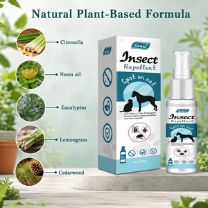 <span class=keywords><strong>Spray</strong></span> Répulsif <span class=keywords><strong>Anti</strong></span>-Insectes Graci <span class=keywords><strong>pour</strong></span> Animaux de Compagnie - Traitement Naturel <span class=keywords><strong>Anti</strong></span>-Puces, Tiques et Acariens <span class=keywords><strong>pour</strong></span> Chats et Chiens 60ml - Marque Blanche OEM Vente en Gros - Product Image 3