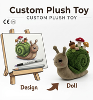 Peluche personnalisée Kawaii Étoile du Nuit en forme d'escargot, Fabrication sur mesure d'animaux en peluche, Jouets en peluche doux, Jouets pour enfants, Mascotte en polyester, OEM