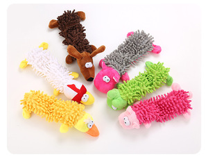 Juguete de microfibra para mascotas para perros, bolas con sonido para morder en forma de rana de peluche e hipopótamo molar - Product Image 4