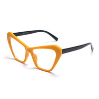 Lunettes d'ordinateur anti-lumière bleue de cadre d'oeil de chat surdimensionné de conception colorée de style simple populaire