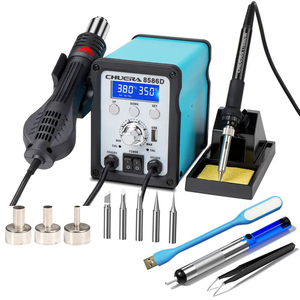 Nhà máy trực tiếp cung cấp 8586D trạm làm lại 780W không khí nóng và hàn sắt 2 trong 1 Desoldering trạm