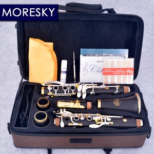 MORESKY Clarinette professionnelle en ébène Bb 17 clés plaquée argent cuivre bois de Grenadilla Sib Klarnet M1 - Product Image 2
