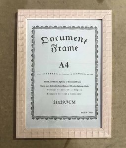 Tài liệu khung, A4 giấy chứng nhận hình ảnh khung bán buôn, Giá Rẻ nhựa khung ảnh - Product Image 2