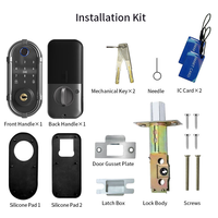 Cerradura Inteligente con Huella Digital, Cerradura Digital con Teclado y Huella Digital Bluetooth Tuya, con Desbloqueo por Código y Llave