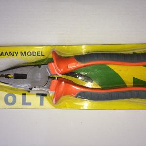 คีมตัดลวดมืออาชีพ 8 นิ้ว เหล็กโครเมี่ยมวาเนเดียม ด้ามจับสีส้ม ปากเรียบ - Product Image 1