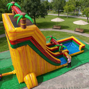 Tobogán Acuático Inflable Comercial <span class=keywords><strong>de</strong></span> 22 pies con Doble Carril, Material <span class=keywords><strong>de</strong></span> PVC, Diseño <span class=keywords><strong>de</strong></span> Árbol, Fácil Instalación, Capacidad Máxima >400KG - Product Image 4