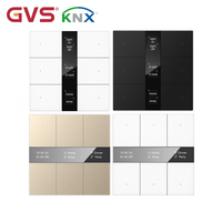 Système d'automatisation intelligent KNX, maison intelligente, hôtel, interrupteur mural intelligent, panneau à 6 boutons poussoirs