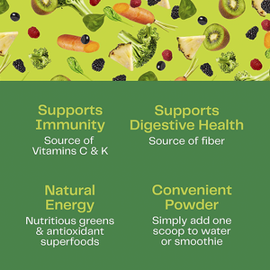 Odm Super Greens Powder Poudre de superaliments de qualité supérieure Aliments entiers Enzymes digestives et mélanges de probiotiques Poudre de légumes verts biologiques - Product Image 3