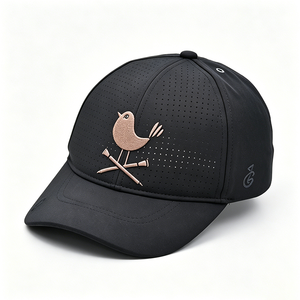 Casquette de baseball personnalisée Birdie Golf, chapeau de sport respirant perforé avec logo brodé, casquette unisexe à séchage rapide et protection solaire - Product Image 5