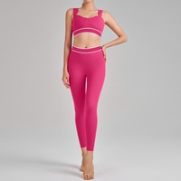 Nuevo Conjunto de Yoga Transfronterizo de Cintura Alta con Efecto Reductor y Control de Abdomen, Tirantes Finos y Espalda Hermosa para Correr