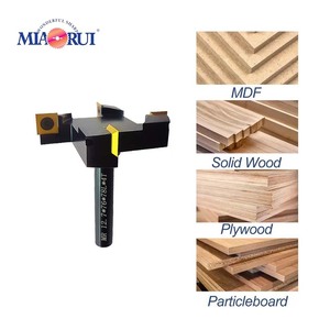 Miaorui 12.7*76*78L*4T 1/2 Zoll Schaft Gold Schlitzfräser Holz-Langlochfräser CNC Spoilboard Oberflächenfräser - Product Image 5