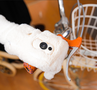 Gants chauffants électriques rechargeables en peluche mignons pour anniversaire, demi-doigts, pour l'isolation des mains