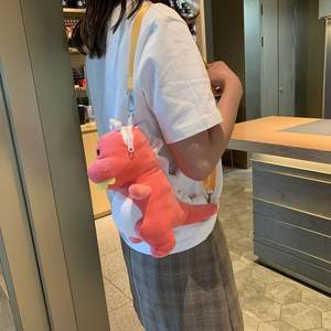 Petit sac à dos bandoulière pour garçons et filles, en peluche super douce, motif <span class=keywords><strong>dinosaure</strong></span>, anti-stress, rembourrage en coton PP, sac à bonbons, lavé, Halloween, 14 ans et plus - Product Image 3