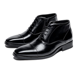 Botas Chelsea <span class=keywords><strong>de</strong></span> diseño brillante para hombre, zapatos <span class=keywords><strong>de</strong></span> <span class=keywords><strong>vestir</strong></span> térmicos para eventos formales <span class=keywords><strong>de</strong></span> invierno <span class=keywords><strong>con</strong></span> <span class=keywords><strong>botines</strong></span> planos <span class=keywords><strong>de</strong></span> estilo suave <span class=keywords><strong>con</strong></span> cremallera lateral - Product Image 2