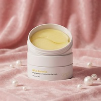 Masque pour les yeux en silicone végétalien au collagène, vitamine C, acide hyaluronique, niacinamide et caféine pour lutter contre les cernes et les poches