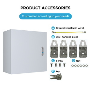 صندوق معدني خارجي مقاوم للماء IP65 لتوزيع الطاقة الإلكترونية ولوحة التحكم الكهربائية - Product Image 4