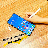 3 en 1 Meilleur stylet pour téléphone capacitif Tablette crayon Stylet souple Stylo à bille en métal avec embouts rechargeables Stylet en aluminium