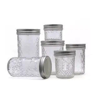 Tarros de mason con tapas y pajitas para comida, gran oferta, 100-600ml