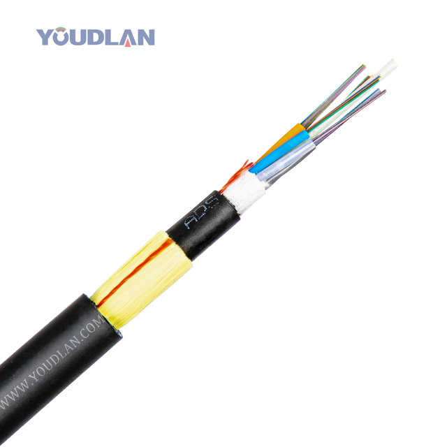 ADSS Outdoor Fiber Cable with High Speed and Light Weight Widely Used in Aerial