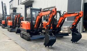 Motor Laidong, Mini excavadora sobre orugas de 2,2 toneladas con cilindro hidráulico Eaton, bomba de peso operativo de 5-6 toneladas, máquina de excavación en venta - Product Image 5
