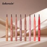 Crayon à lèvres mat à pointe feutre style stylo bille, 8 couleurs, définition précise des lèvres, longue tenue, résistant aux bavures