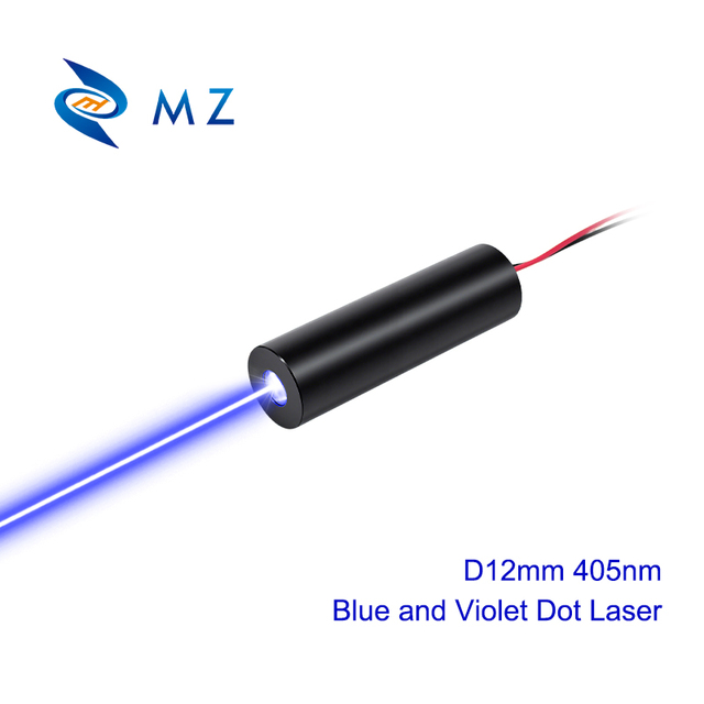Compact Blue and Violet Dot Laser Diode Module 405nm D12mm 0.5mW 1mW 3V 5V 12V 24V Industrial Grade Spot Laser for Positioning
