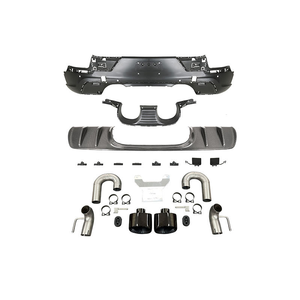 Kit de diffuseur arrière en fibre de carbone sèche style Turbo GT avec embouts d'échappement centraux pour <span class=keywords><strong>Cayenne</strong></span> 9YA Coupé 2018-2024 - Product Image 2