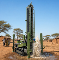 Foreuse de puits d'eau sur chenilles en acier KY280, profondeur 280m, forage 140-305mm, moteur diesel Yuchai 77.3kW, foreuse DTH