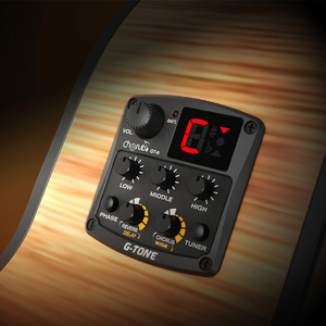 批发 <span class=keywords><strong>Cherub</strong></span> GT-6 3 频段 EQ 原声吉他前置放大器压电拾音器 - Product Image 4