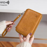 Portefeuille de voyage anti-RFID MIYIN, nouveau, avec fermeture éclair, grande capacité, pour passeports et billets d'avion