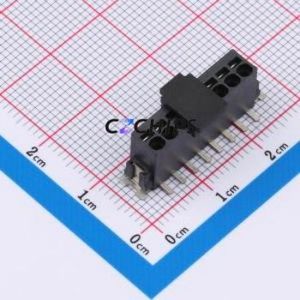 1771156 Spring Terminal <b>Block</b> SMD,P=2.5mm Connector ( Pitch: 2.5mm )( Color: Black )( <b>Mounting</b> Type: Vertical Mount ) - Product Image 1