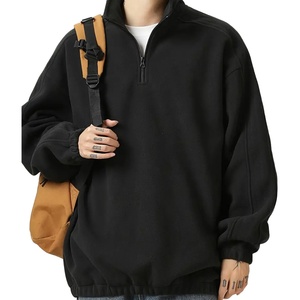 Sudadera con Capucha de Alta Calidad para Hombre, Diseño Nuevo, Estilo Urbano, Color Puro, con Media Cremallera y Logotipo Personalizado - Product Image 6