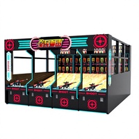 Machine de tir interactive grand format à 4 postes pour enfants, équipement de divertissement pour aire de jeux intérieure