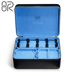 กล่องบรรจุภัณฑ์เครื่องประดับโลโก้แบบกำหนดเองกล่องเครื่องประดับแฟนซีหนังแท้สำหรับกล่องเครื่องประดับสร้อยข้อมือสร้อยคอแหวน - Product Image 1